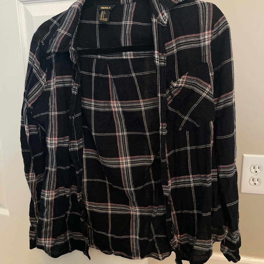 Plaid button up